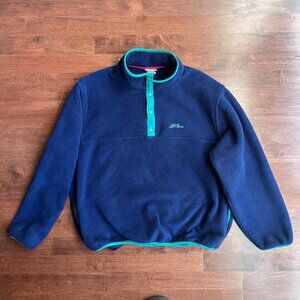 LL Bean Vintage Fleece - Large - Blue